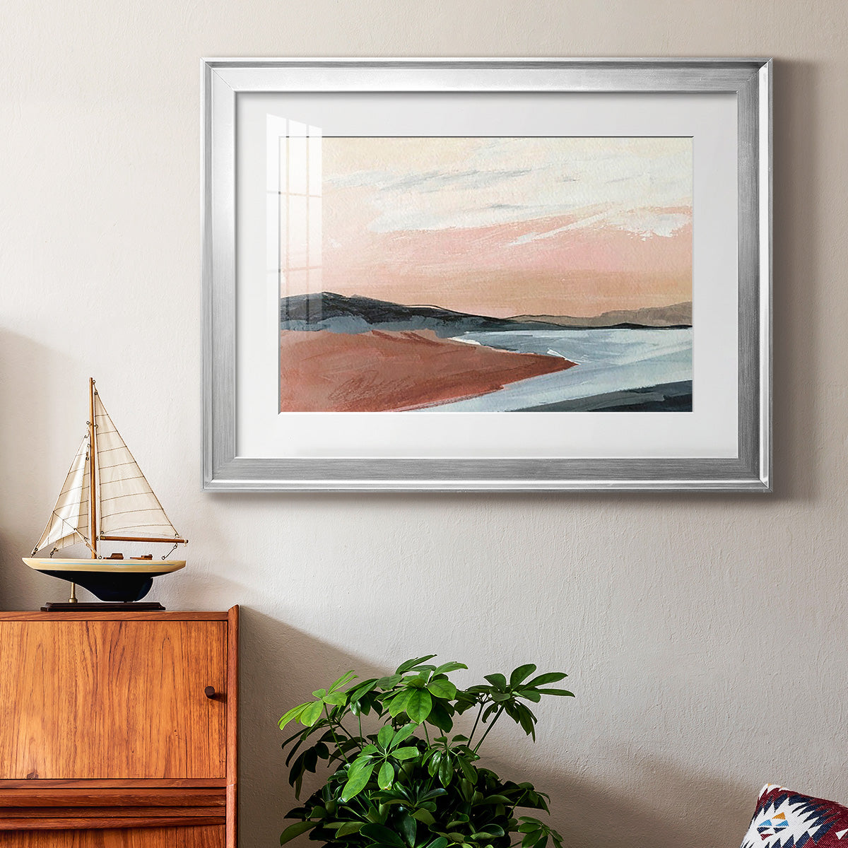 Paynes Coast I - Modern Framed Art Print