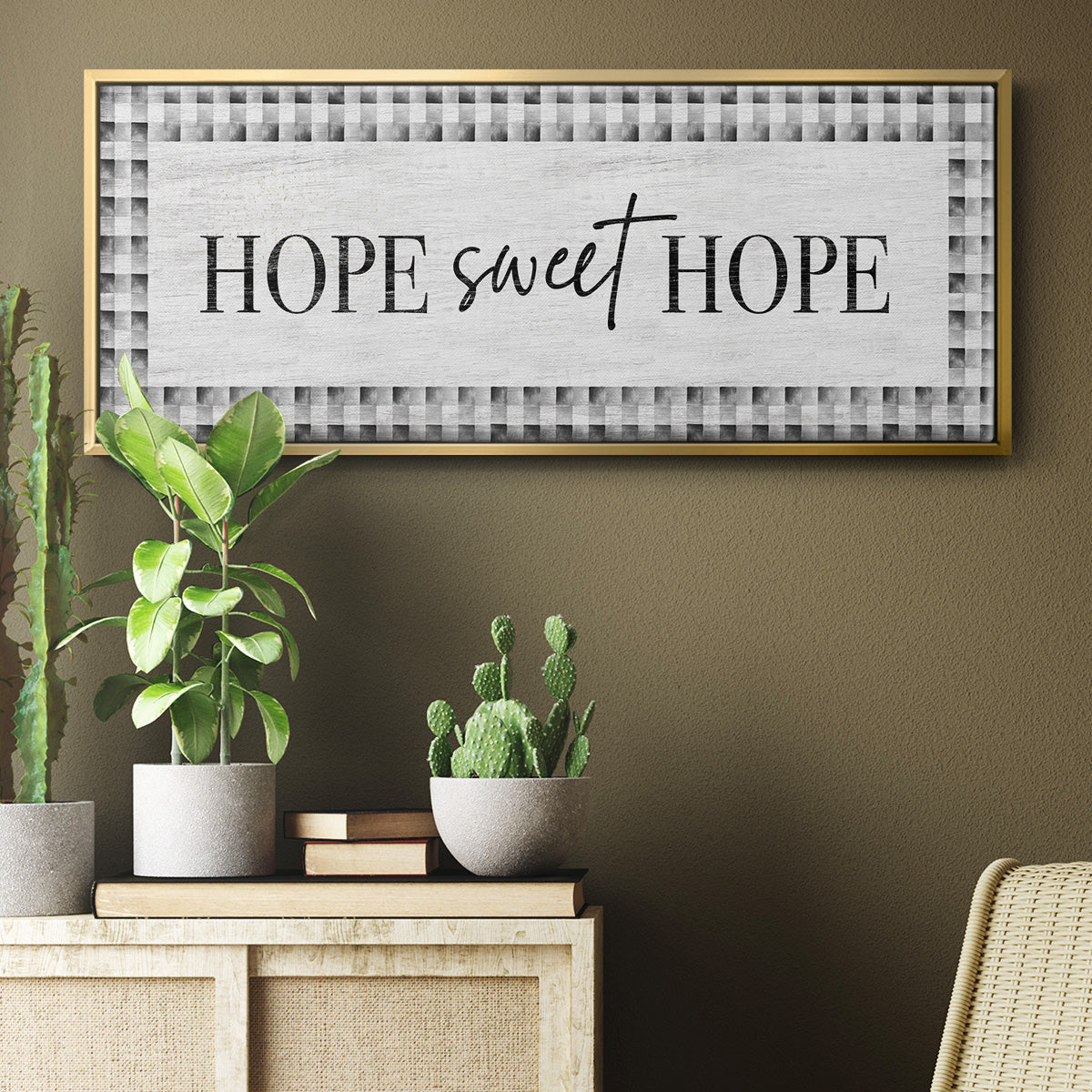 Hope Sweet Hope - Floater Framed Canvas Print