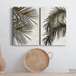 Palm I Premium Gallery Wrapped Canvas - Ready to Hang - Set of 2 - 8 x 12 Each