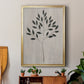 Leaves and Wood I - Modern Framed Canvas Print