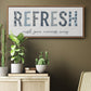 Refresh - Floater Framed Canvas Print
