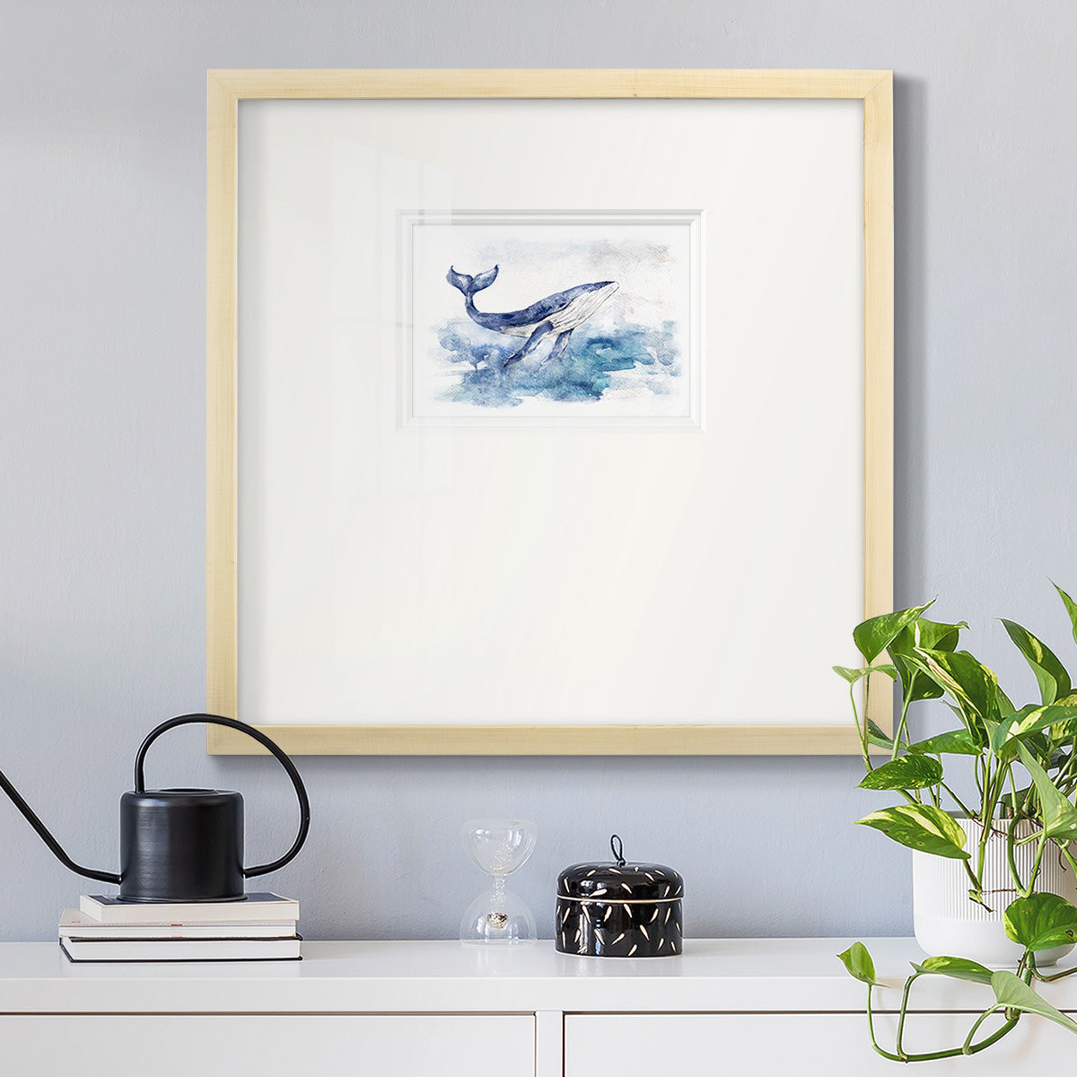 Beautiful Breach Premium Framed Print Double Matboard