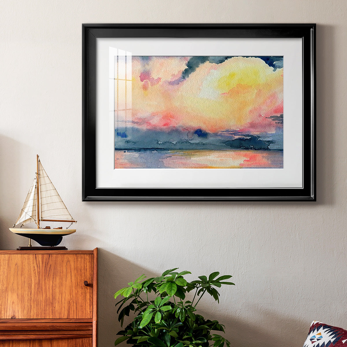 Prism Seascape III - Modern Framed Art Print
