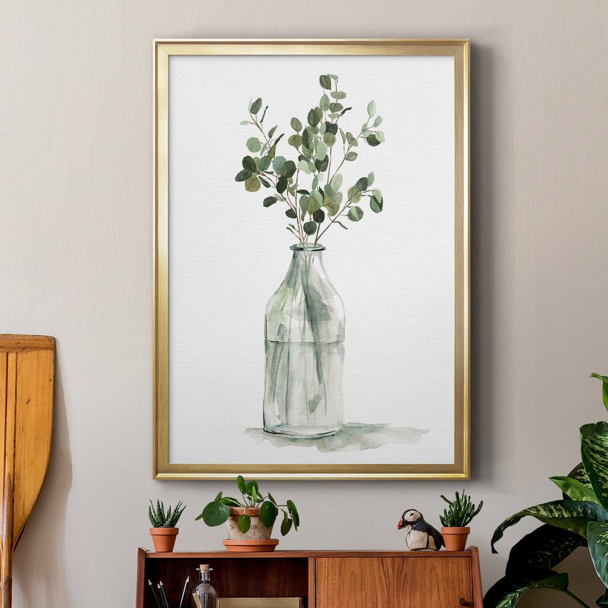 Botanical Arrangement II - Modern Framed Canvas Print