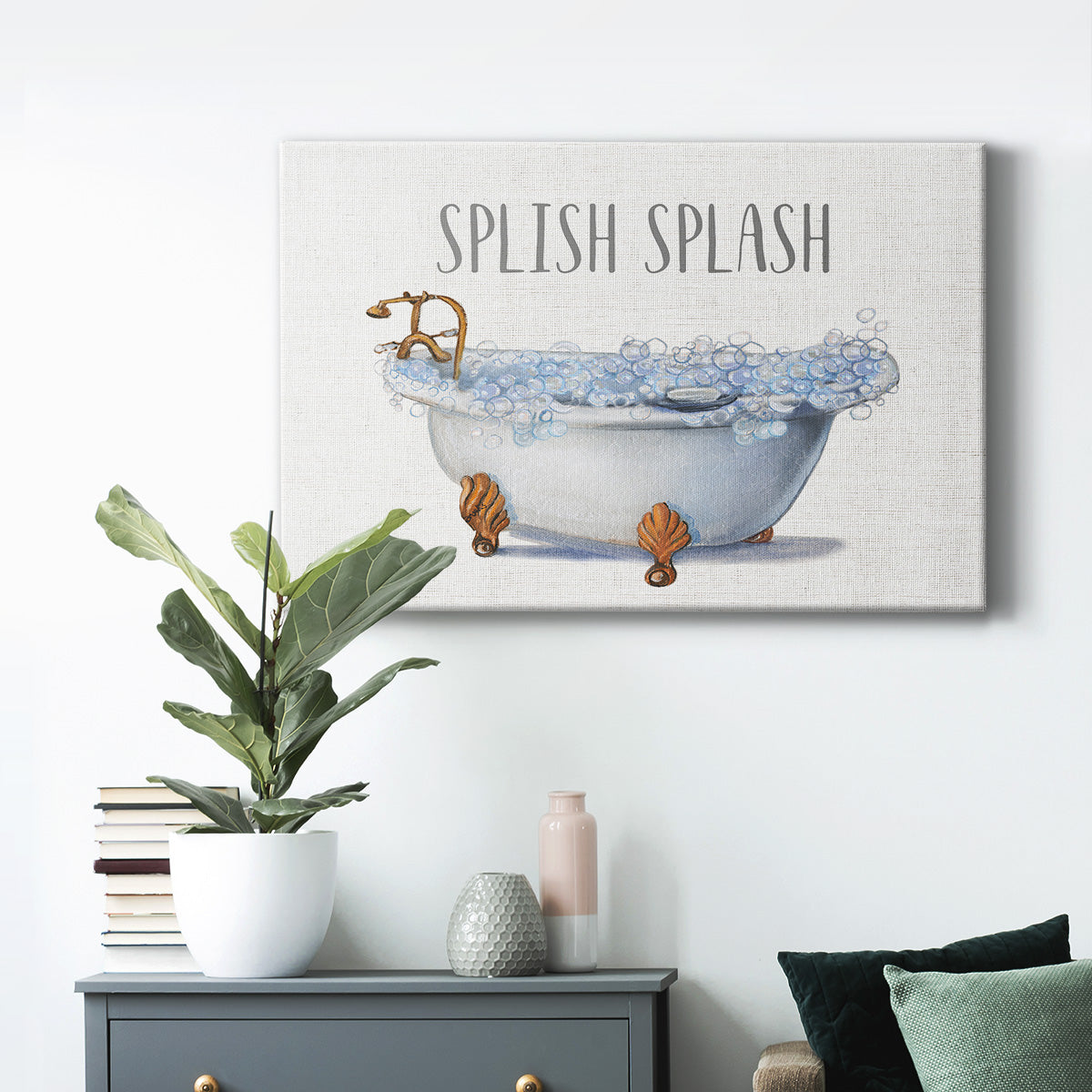 Splish Splash Premium Gallery Wrapped Canvas - Ready to Hang