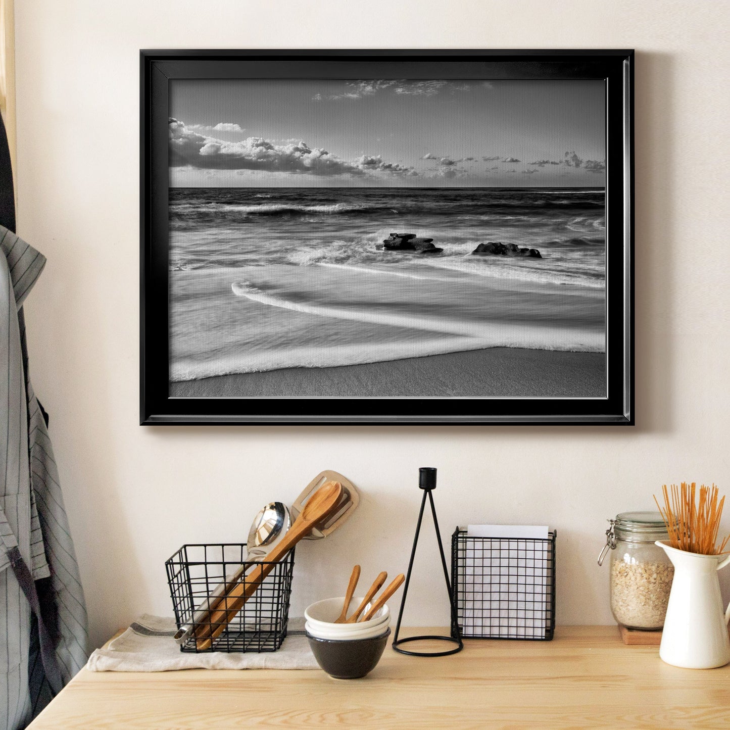 Whispering Sands Beach Premium Classic Framed Canvas - Ready to Hang