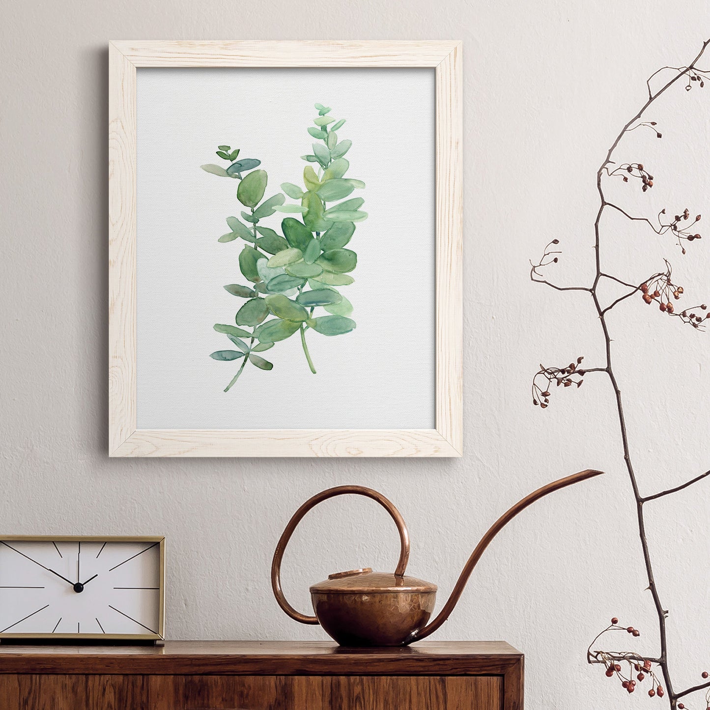 Eucalyptus I - Premium Canvas Framed in Barnwood - Ready to Hang