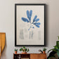 Blue Marine Algae VII - Modern Framed Canvas Print