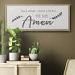 Say Amen - Floater Framed Canvas Print