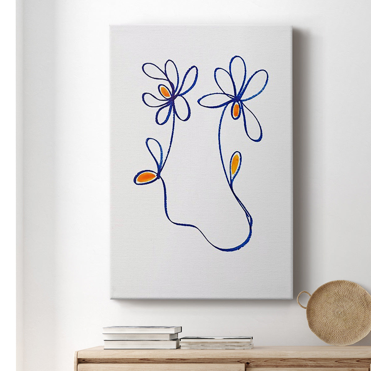 Wobbly Blooms IV - Canvas Art Print