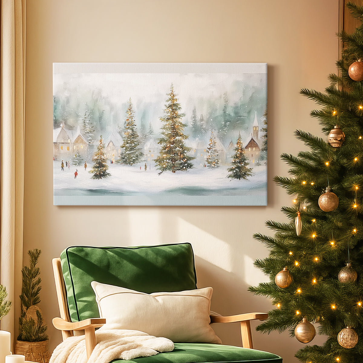 Manger of Snowwhite Whisper - Canvas Art Print