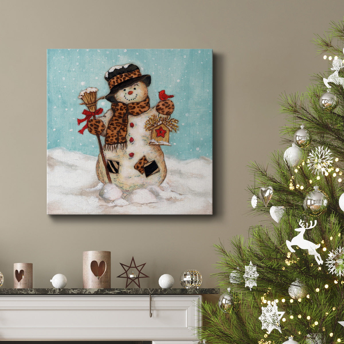 Snowman-Premium Gallery Wrapped Canvas - Ready to Hang