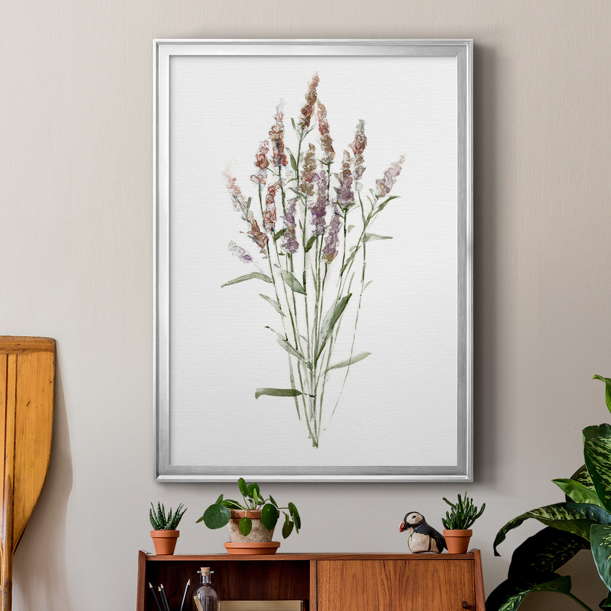 Dainty Botanical III - Modern Framed Canvas Print