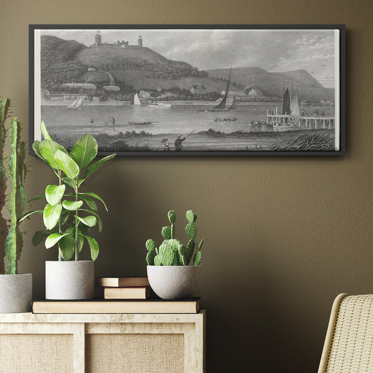 The Highlands of the Neversink - Floater Framed Canvas Print