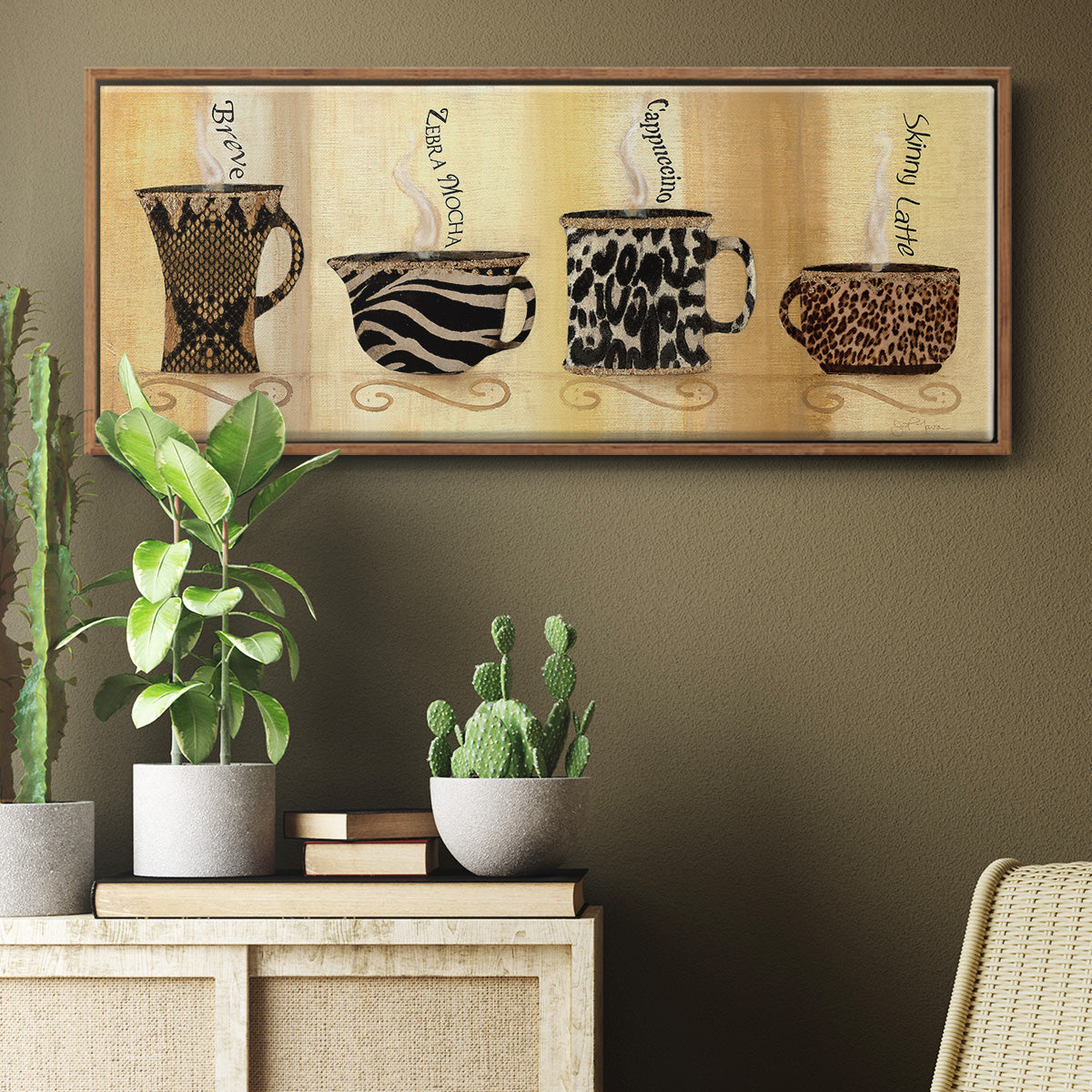 Café Exotica II - Floater Framed Canvas Print