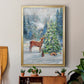 Winter Gathering - Modern Framed Canvas Print