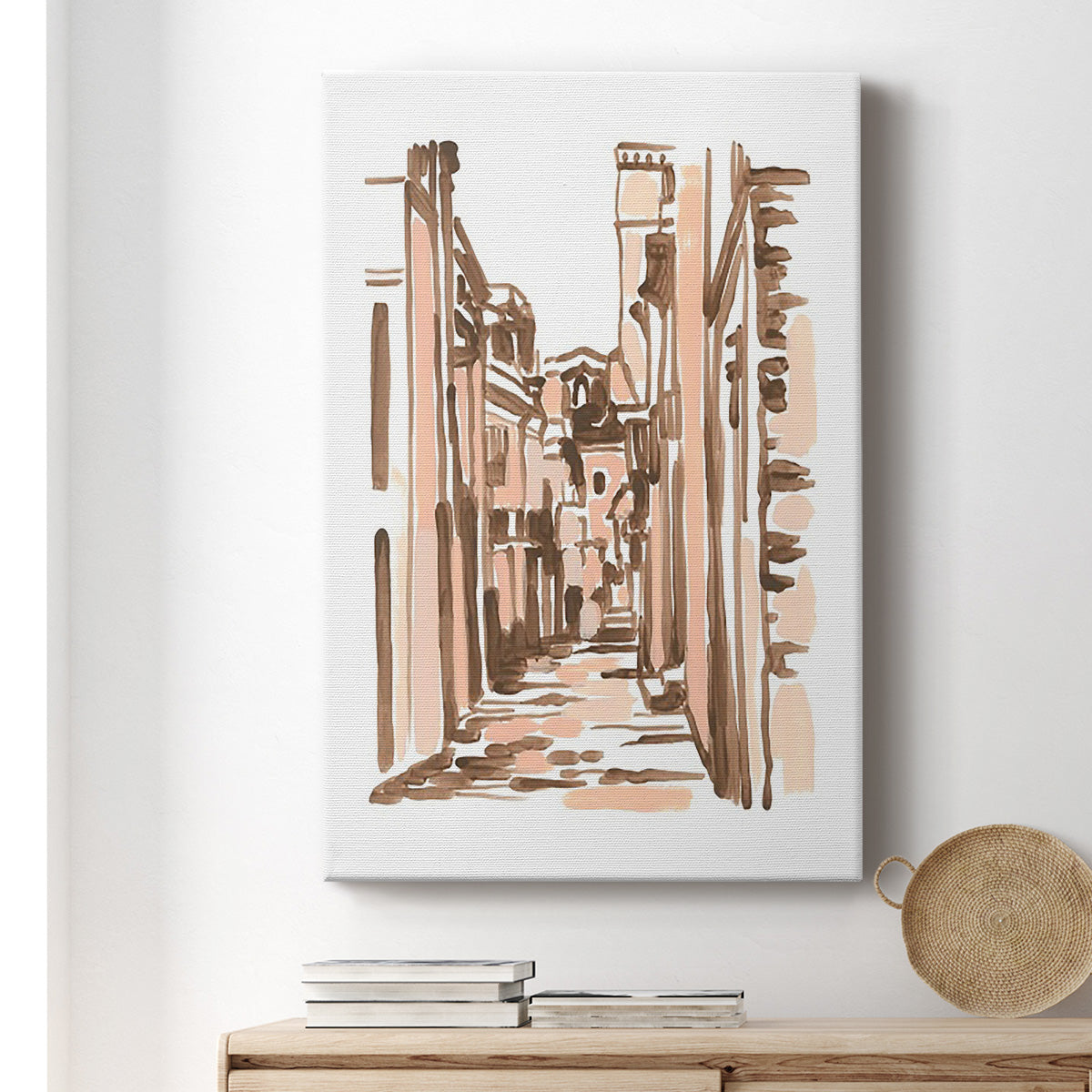 Blush Architecture Study VI - Canvas Art Print