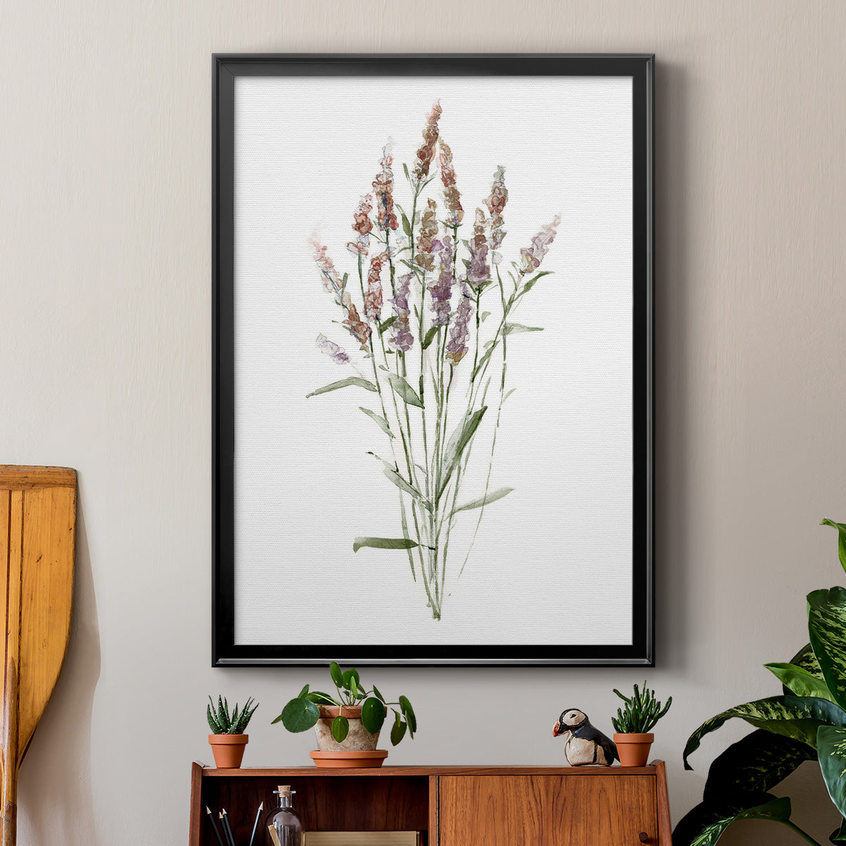 Dainty Botanical III - Modern Framed Canvas Print