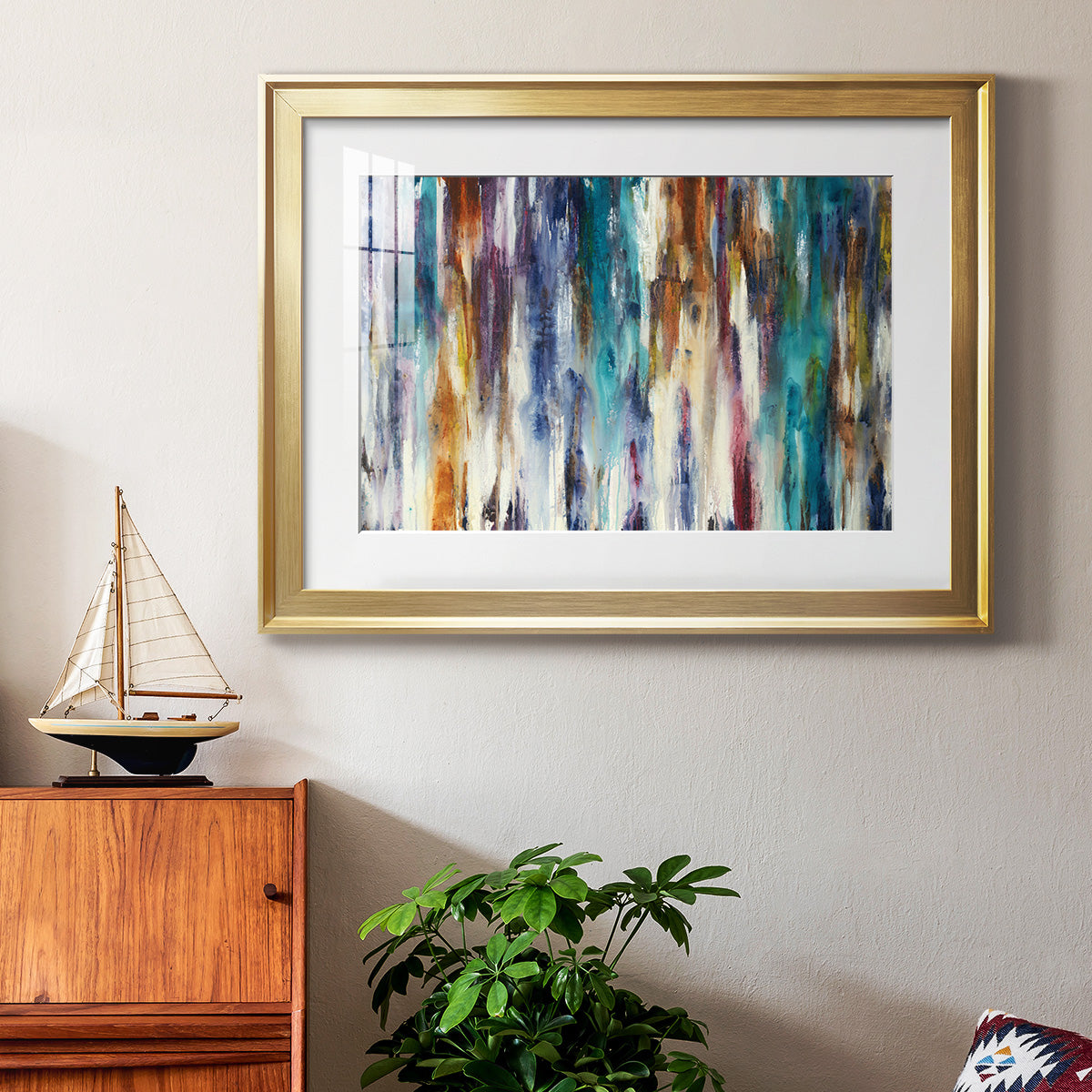 Shape Shifting - Modern Framed Art Print
