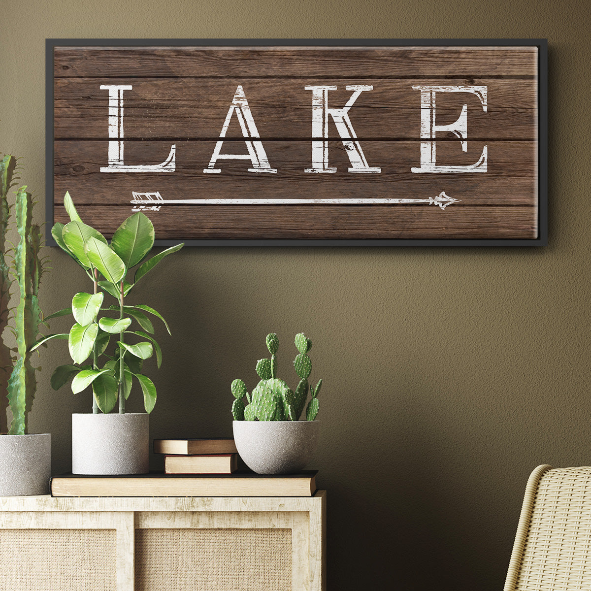 To the Lake - Floater Framed Canvas Print