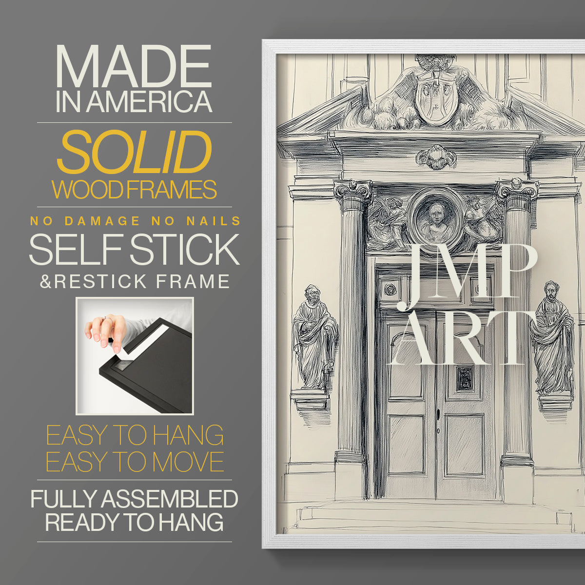 Landscape Study Series V - Restickable Framed Art Set