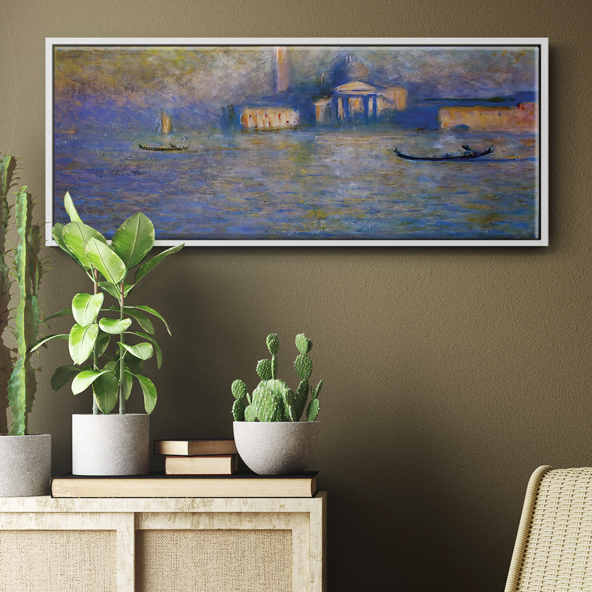 San Giorgio Maggiore, Twilight, 1908 - Floater Framed Canvas Print