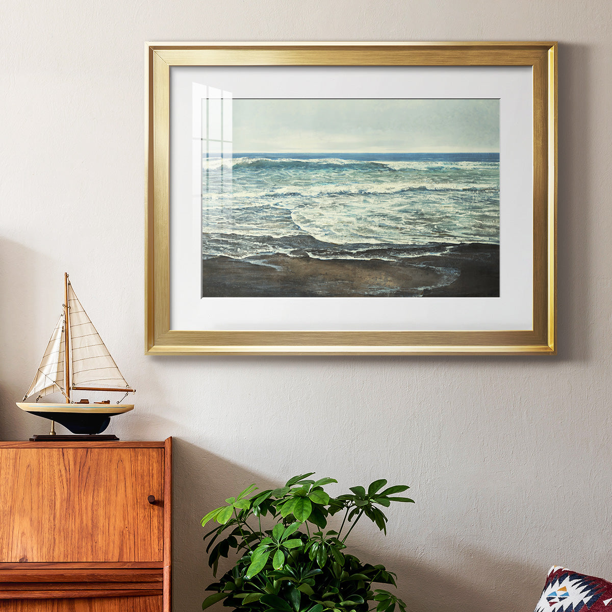 Coastal Reflection - Modern Framed Art Print