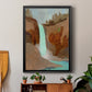Turquoise Falls I - Modern Framed Canvas Print