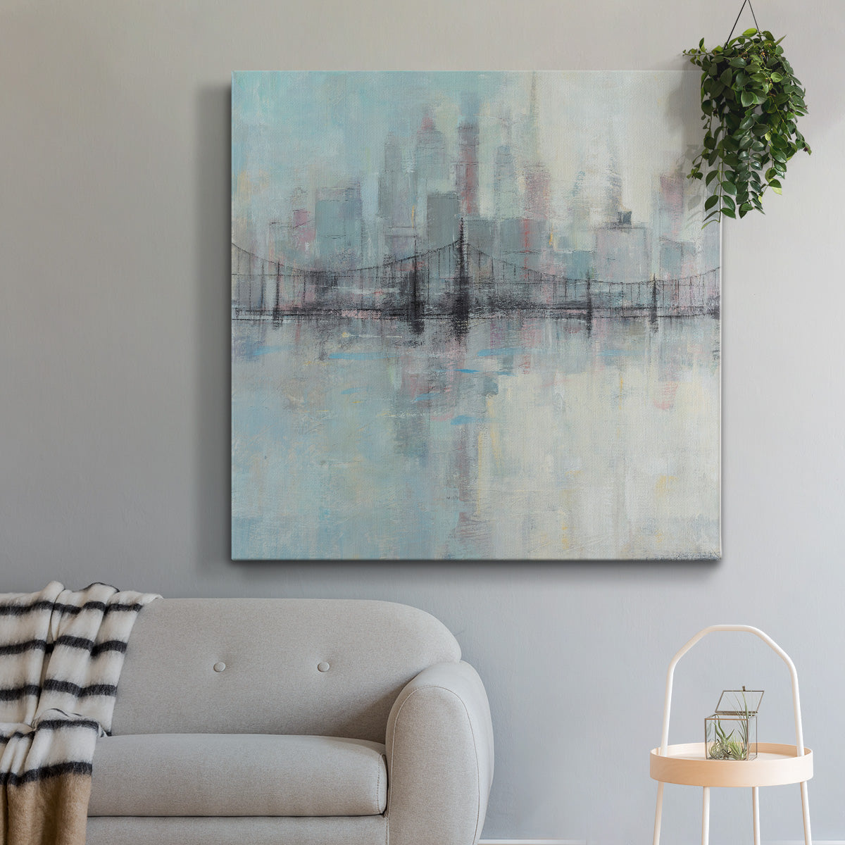 Pastel Cityscape I - Canvas Art Print