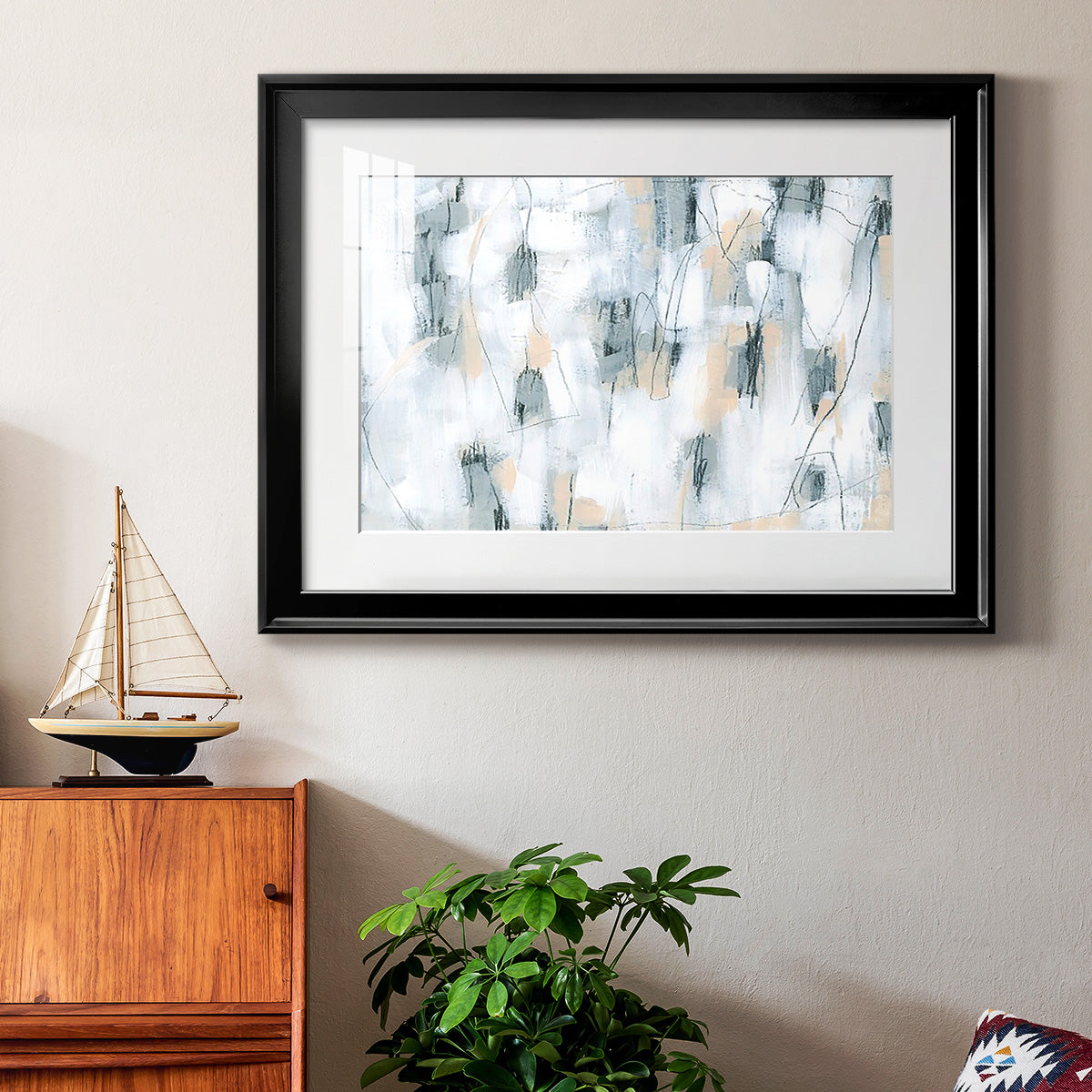 Stone Hatchmarks II Premium Framed Print - Ready to Hang