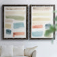 Watercolor Swatches I - Premium Framed Canvas 2 Piece Set - Ready to Hang