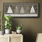 Wooded White Christmas Collection D - Floater Framed Canvas Print