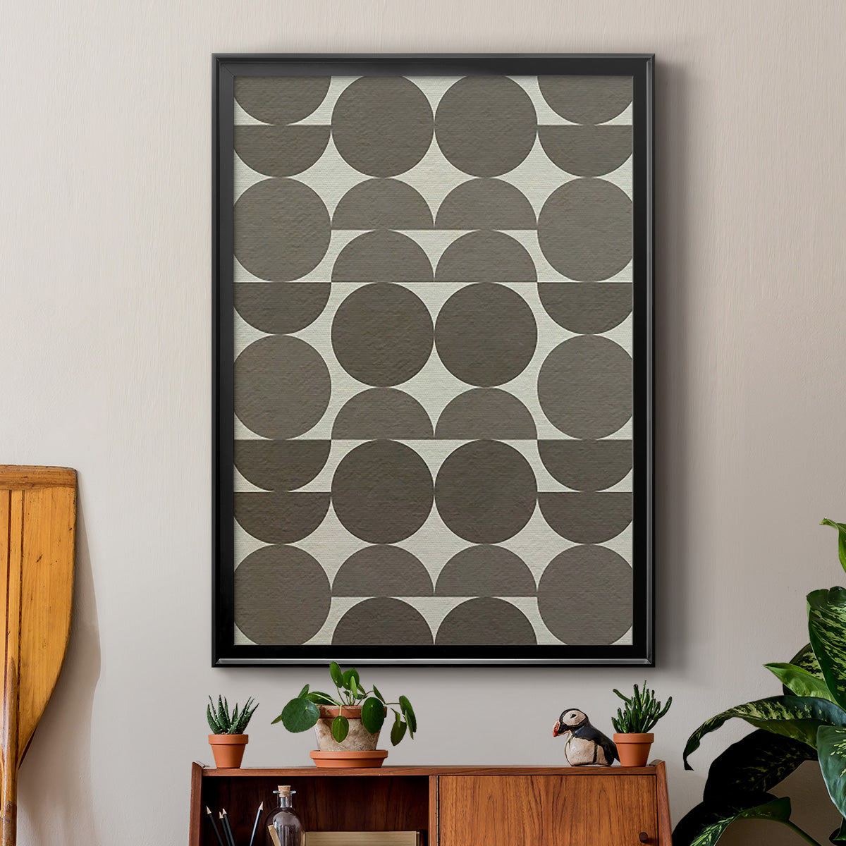 Neutral Subtle Shift II - Modern Framed Canvas Print