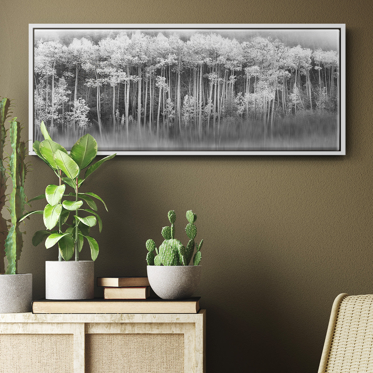 Dreamy Aspen - Floater Framed Canvas Print