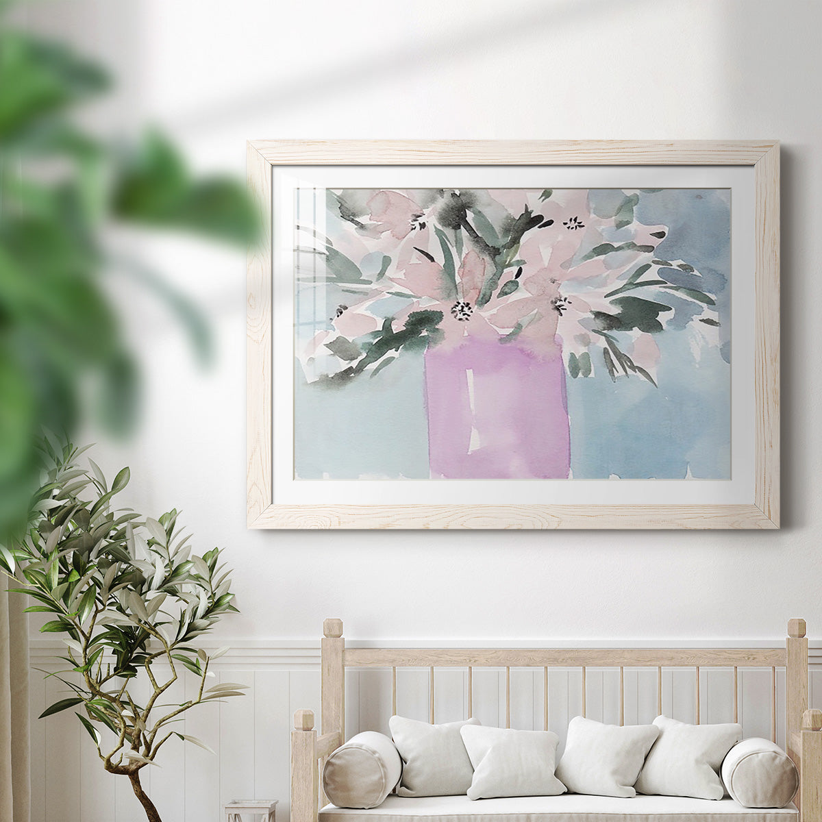 Broken Flowers II - Barnwood Framed Art Print