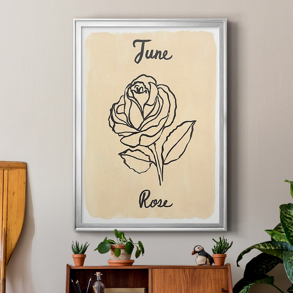 Birth Month VI - Modern Framed Canvas Print