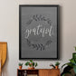 Grateful Wreath - Modern Framed Canvas Print