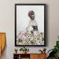 Beautiful Floral Contemplation II - Modern Framed Canvas Print