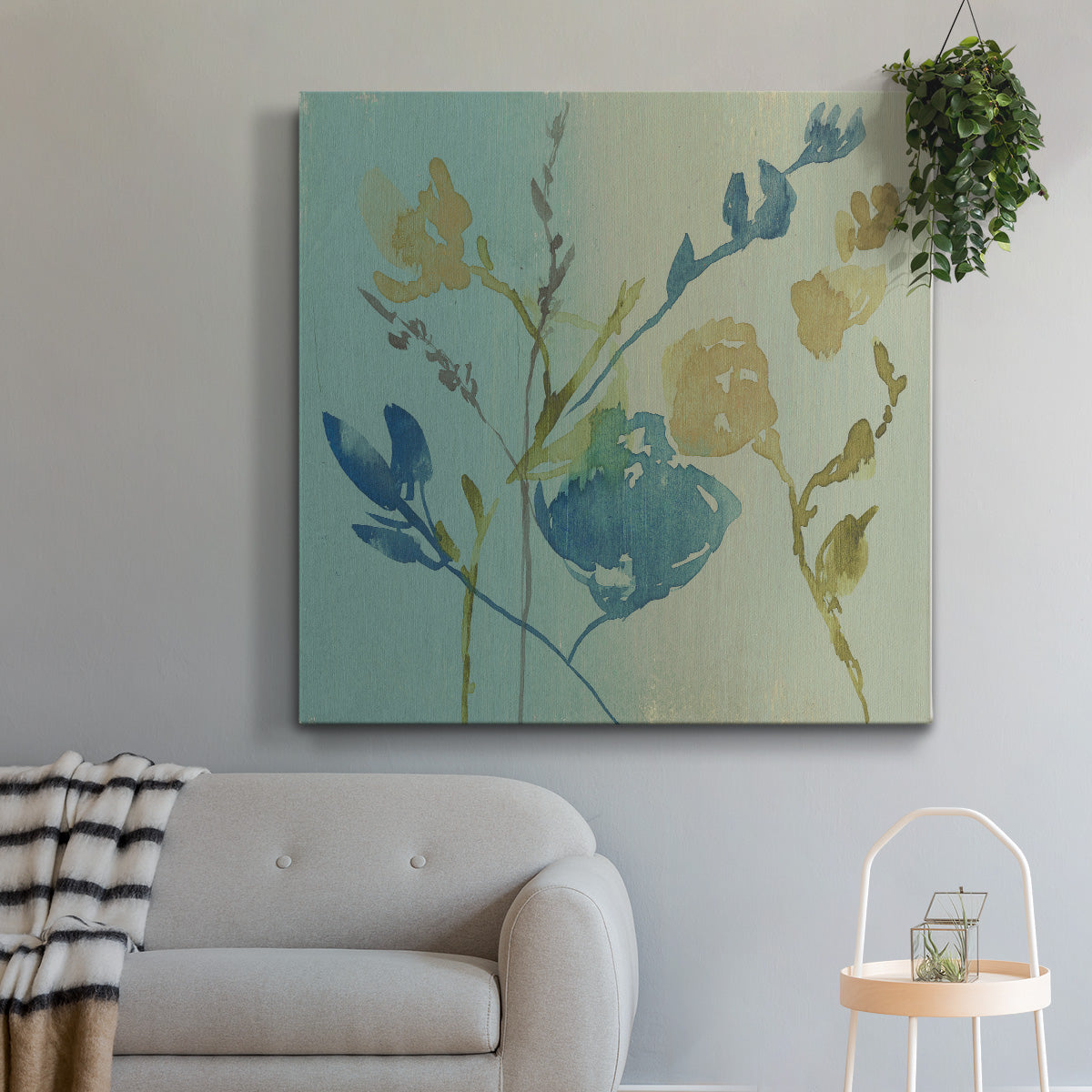 Spa & Sage Bouquet II - Canvas Art Print