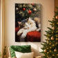 Candlelit Mistletoe Promise - Canvas Art Print