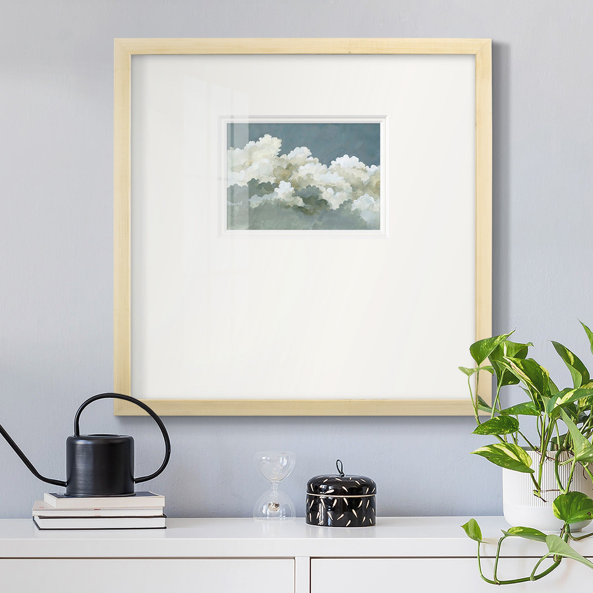 Big Clouds III Premium Framed Print Double Matboard