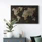 Safari World Map Premium Gallery Wrapped Canvas - Ready to Hang