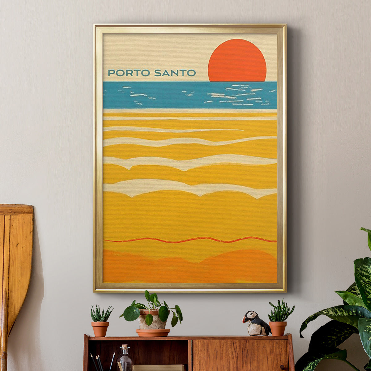 Summer Abroad I - Modern Framed Canvas Print