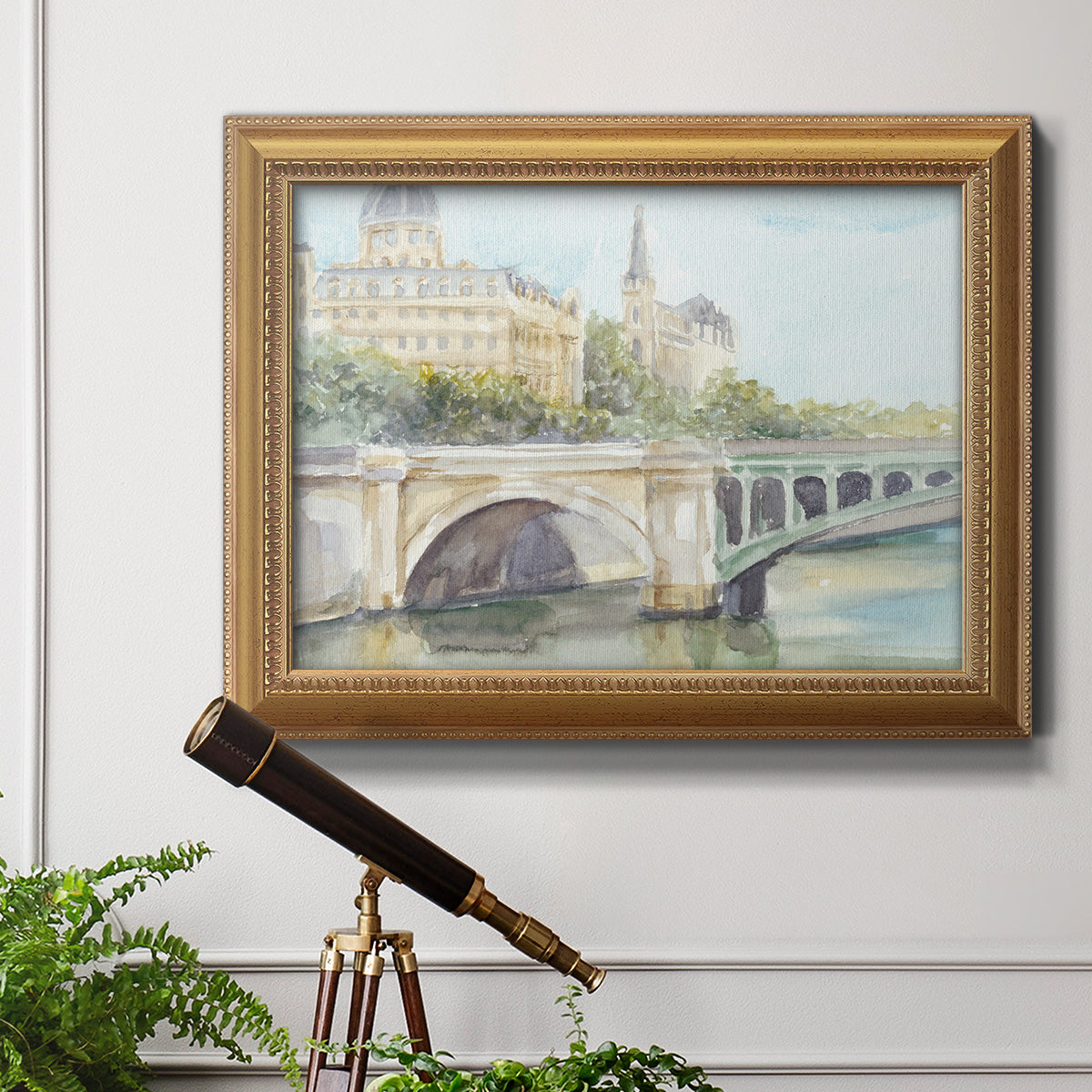 French Bridge Study IV Premium Framed Canvas- Ready to Hang