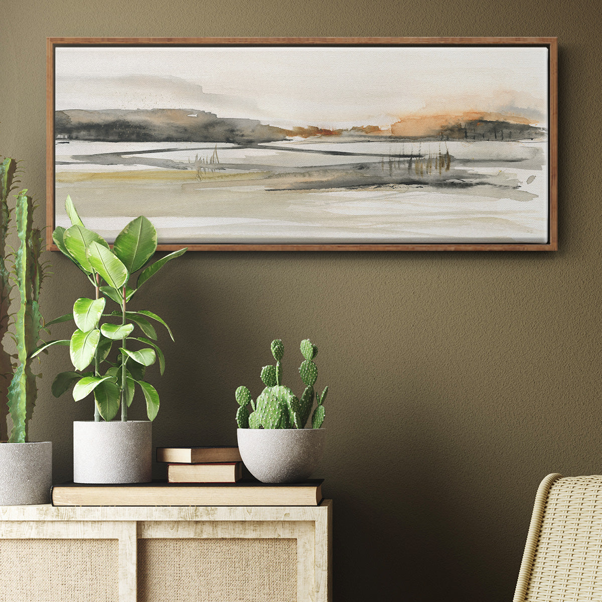Turnwood Clearing - Floater Framed Canvas Print