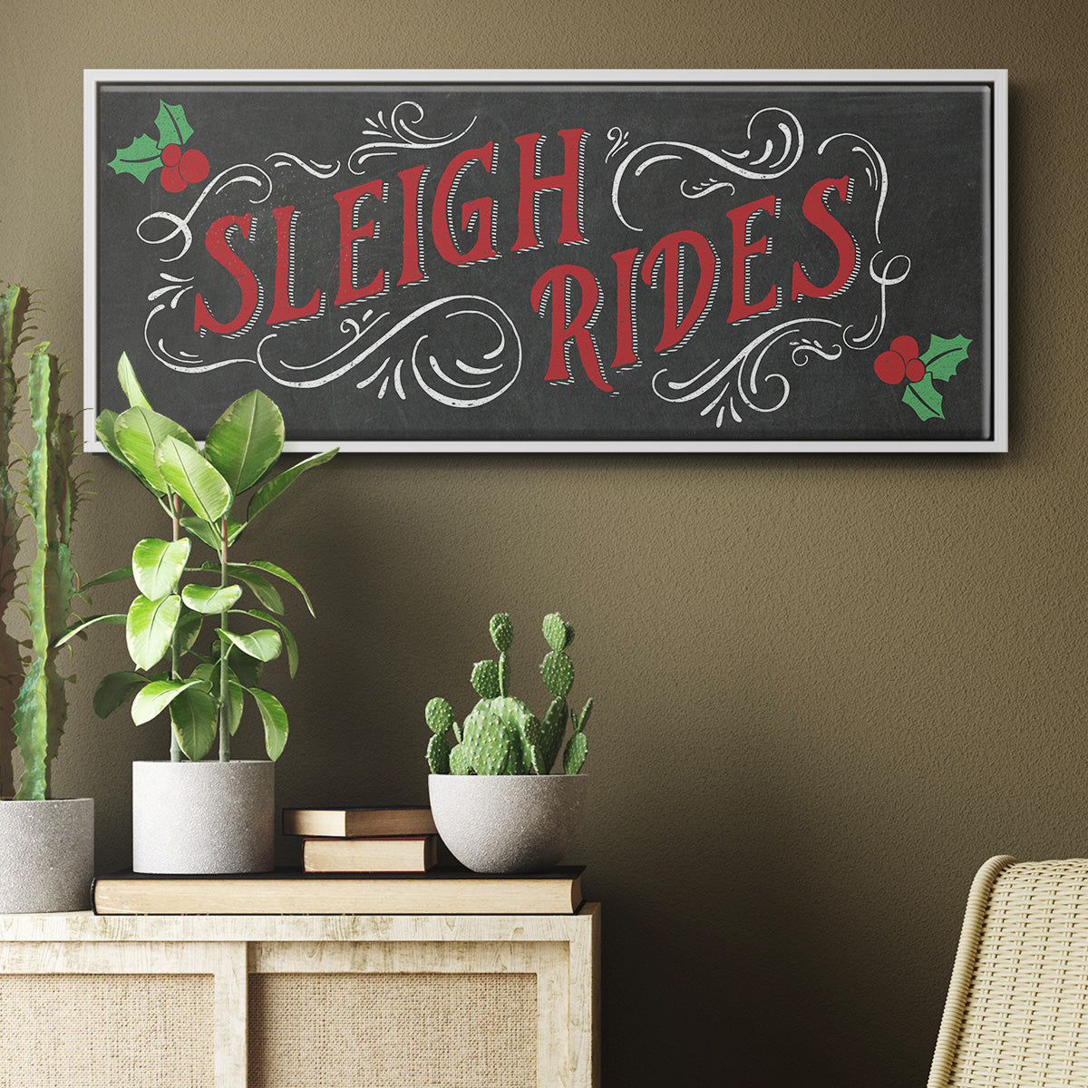 Sleigh Rides - Floater Framed Canvas Print
