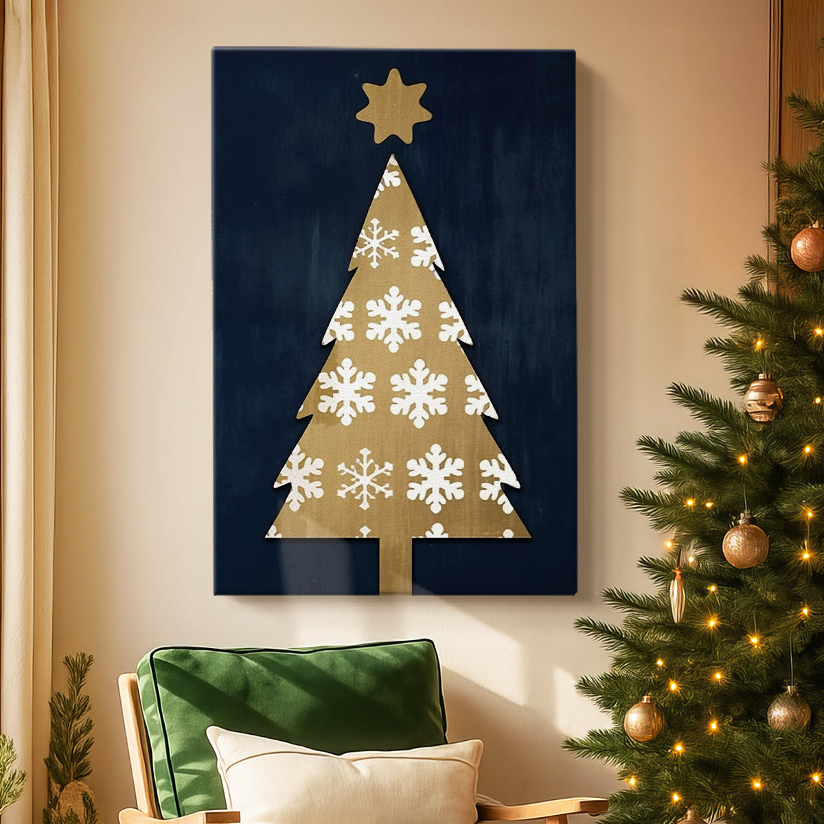 Wreath of Chalk Promise - Canvas Art Print