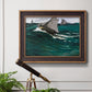 The Green Wave - Ornate Framed Canvas Print