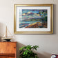 Morning Moon Over Waikiki - Modern Framed Art Print
