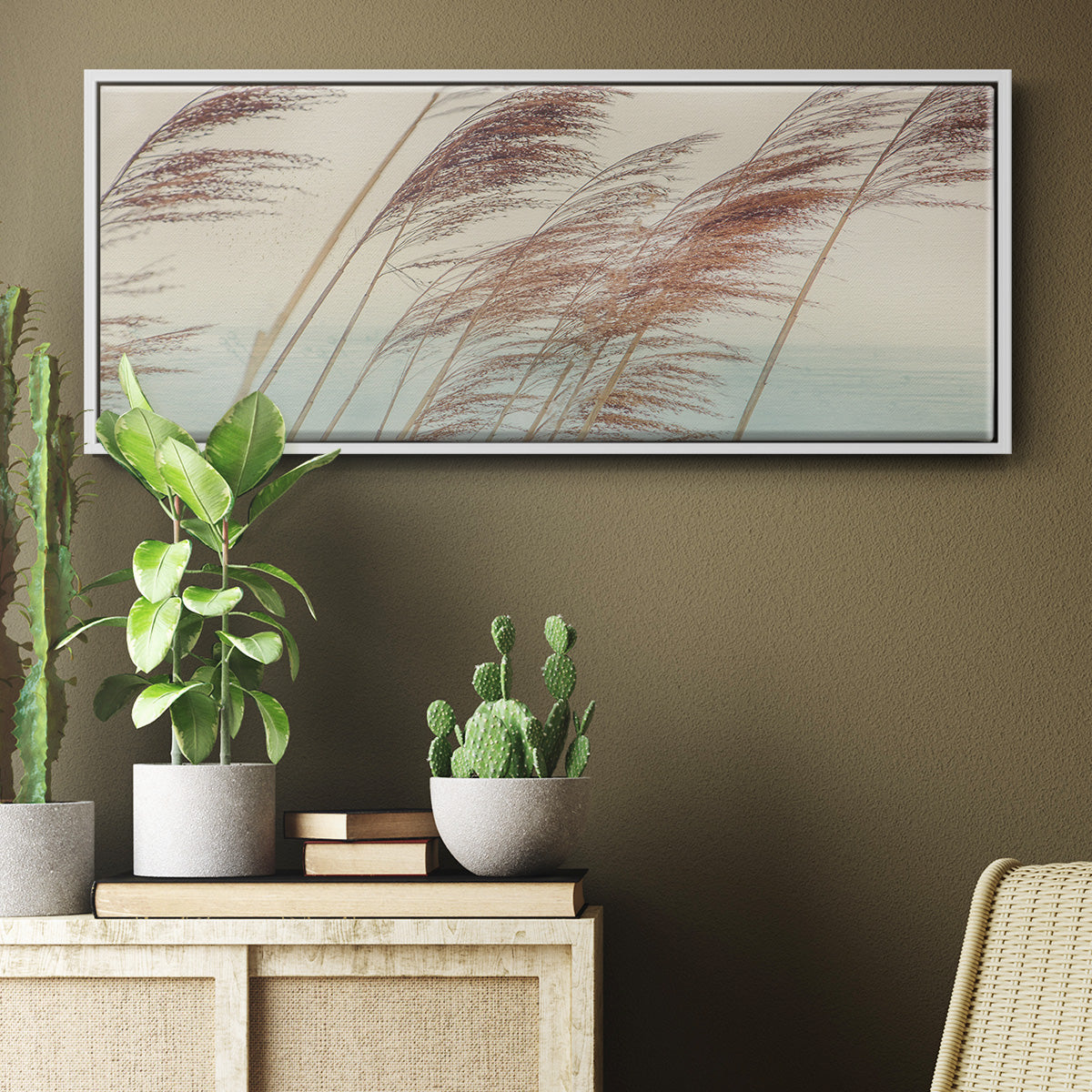 Windy II - Floater Framed Canvas Print